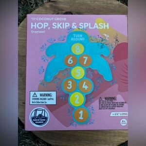 Coconut Grove Kids Hop, Skip & Splash Game - Blue and Yellow Summer Fun